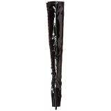 Black Patent 18 cm ADORE-3050 Platform Thigh High Boots