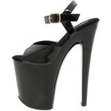 Black Patent 20 cm Pleaser XTREME-809 High Heels Platform