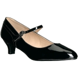 Black Patent 5 cm FAB-425 big size pumps shoes