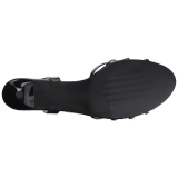 Black Patent 6 cm KITTEN-06 big size sandals womens