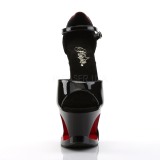 Black Red 18 cm MOON-760FH Corset High Heel Shoes