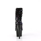 Black Sequins 18 cm ADORE-1042SQ high heels ankle boots platform