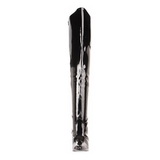 Black Shiny 10,5 cm VANITY-3010 Thigh High Boots for Men