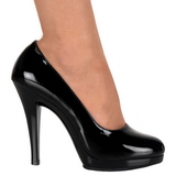 Black Shiny 11,5 cm FLAIR-480 Women pumps for men