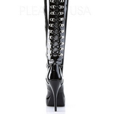 Black Shiny 13,5 cm INDULGE-3063 Thigh High Boots for Men