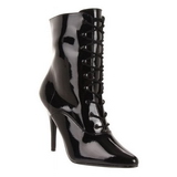 Black Shiny 13 cm SEDUCE-1020 Womens Ankle Boots for Men