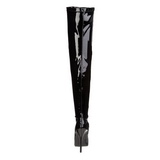 Black Shiny 15 cm DOMINA-3000 High Heeled Overknee Boots