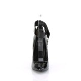 Black Shiny 15 cm DOMINA-432 Stiletto Pumps for Men