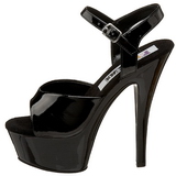 Black Shiny 15 cm FUNTASMA JULIET-209 High Heels Platform