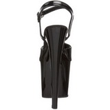 Black Shiny 19 cm Pleaser TABOO-709 High Heels Platform