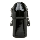 Black Shiny 8 cm GOGO-50 High Heel Pumps for Men