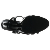 Black Varnish 12 cm FLAIR-420 High Heels for Men
