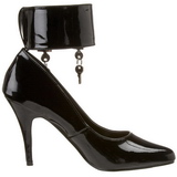 Black Varnished 10,5 cm VANITY-434 Pumps with low heels