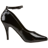 Black Varnished 10 cm VANITY-431 Pumps with low heels