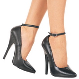 Black Varnished 15,5 cm DOMINA-431 Pumps with low heels