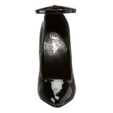 Black Varnished 15,5 cm DOMINA-431 Pumps with low heels