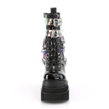 Black Vegan 12,5 cm ETERNAL-115 demonia ankle boots wedges