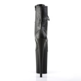 Black Vegan 23 cm INFINITY-1020 extrem platform high heels ankle boots