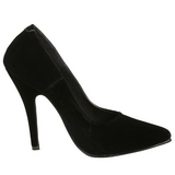 Black Velvet 13 cm SEDUCE-420 pointed toe pumps high heels