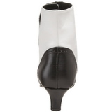 Black White 5 cm FLORA-1023 Ankle Calf Boots Women