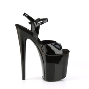 Black sandals platform 20 cm NAUGHTY-809 pleaser high heels sandals