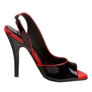 Black slingback 13 cm SEDUCE-117 high heels slingbacks shoes