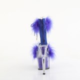 Blau 18 cm ADORE-724F exotic pole sandaletten mit federn