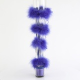 Blau 18 cm ADORE-728F exotic pole sandaletten mit federn