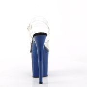 Blau 20 cm FLAMINGO-808 Plateau High Heels