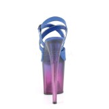 Blau 20 cm FLAMINGO-822T plateauschuhe high heels