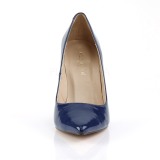 Blau Lack 10 cm CLASSIQUE-20 spitze pumps mit stiletto absatz