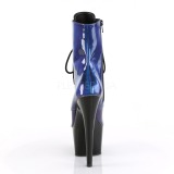 Blau Lackleder 18 cm ADORE-1020SHG pole dance stiefeletten