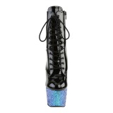 Blau glitter 18 cm Pleaser ADORE-1020LG pole dance stiefeletten