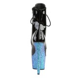 Blau glitter 18 cm Pleaser ADORE-1020LG pole dance stiefeletten