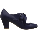 Blue 6,5 cm WIGGLE-32 retro vintage cuben heels maryjane pumps