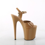 Braun plateau 20 cm FLAMINGO-809-2 pleaser high heels