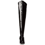 Breite Waden 9,5 cm LUST-3000X Weitschaft Overknee Stiefel