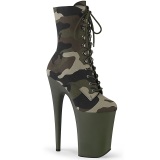 Camoflash 23 cm INFI-CAM1 extreme plateau stiefeletten high heels