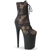 Camoflash 23 cm INFI-CAM2 extreme plateau stiefeletten high heels