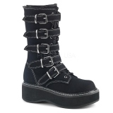 Canvas 5 cm EMILY-341 demoniacult boots platform