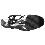 Chrome 25,5 cm BEYOND-009 extrem platform high heels shoes
