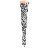 Dollar-Scheine 20 cm ADORE-3000DP exotic poledance overkneestiefel