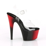 Dual Colored 18 cm ADORE-708BR Platform High Heels Shoes