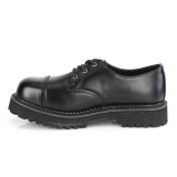 Echtes Leder RIOT-03 demonia stahlkappenschuhe - unisex punk schuhe