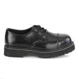 Echtes Leder RIOT-03 demonia stahlkappenschuhe - unisex punk schuhe