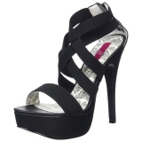 Elasticated Band 14,5 cm Burlesque TEEZE-47W mens high heels for wide feets