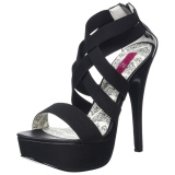 Elastisches Band 14,5 cm Burlesque TEEZE-47W herren high heels für breite füsse