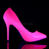 Fuchsia Neon 13 cm AMUSE-20 pointed toe stiletto pumps