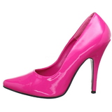 Fuchsia Varnished 13 cm SEDUCE-420 pointed toe pumps high heels