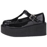 Glnzend CREEPER-214 Plateau Creepers Schuhe Damen